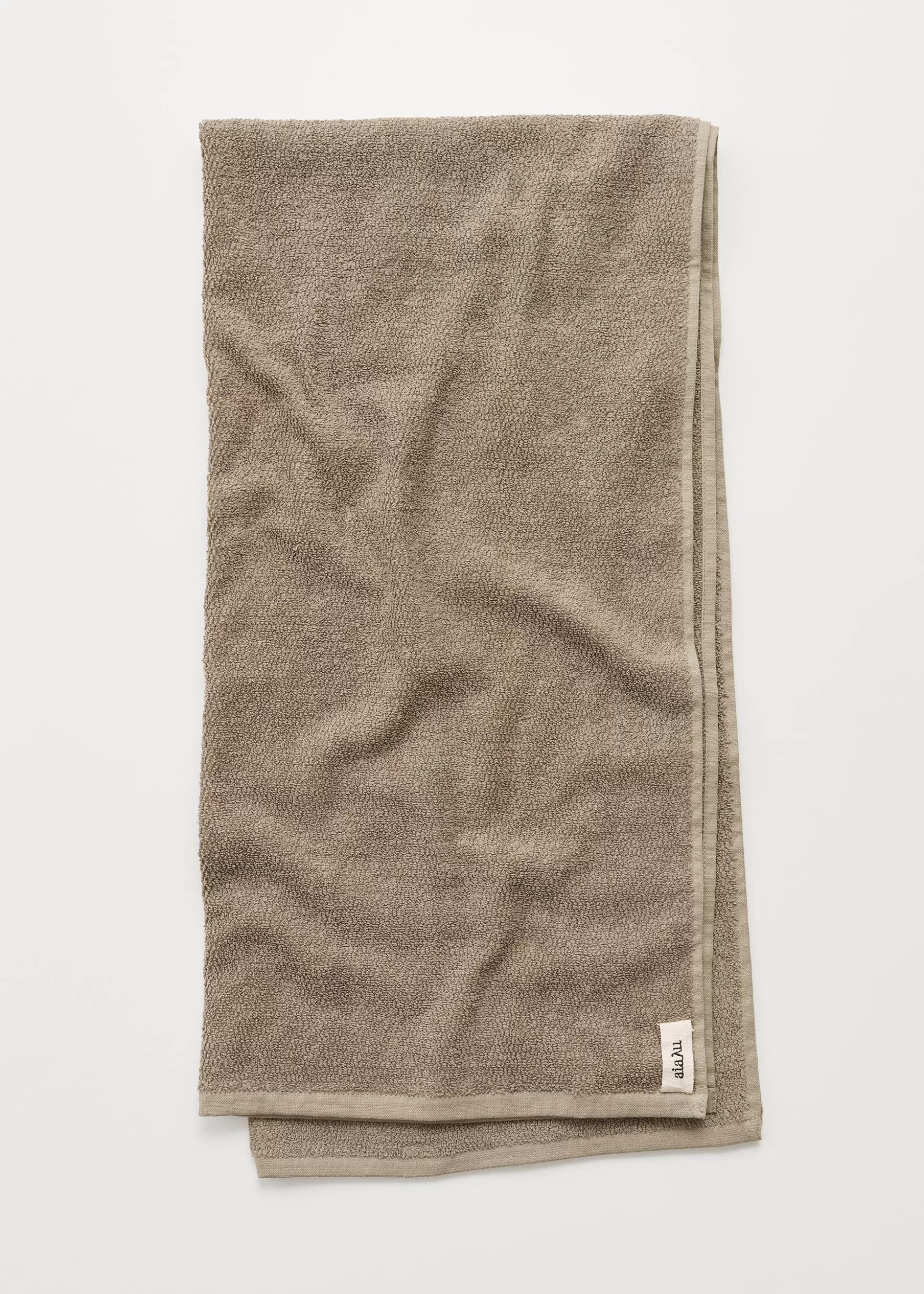 aiayu Håndklæder<Linen bath towel - 70x140 Earth