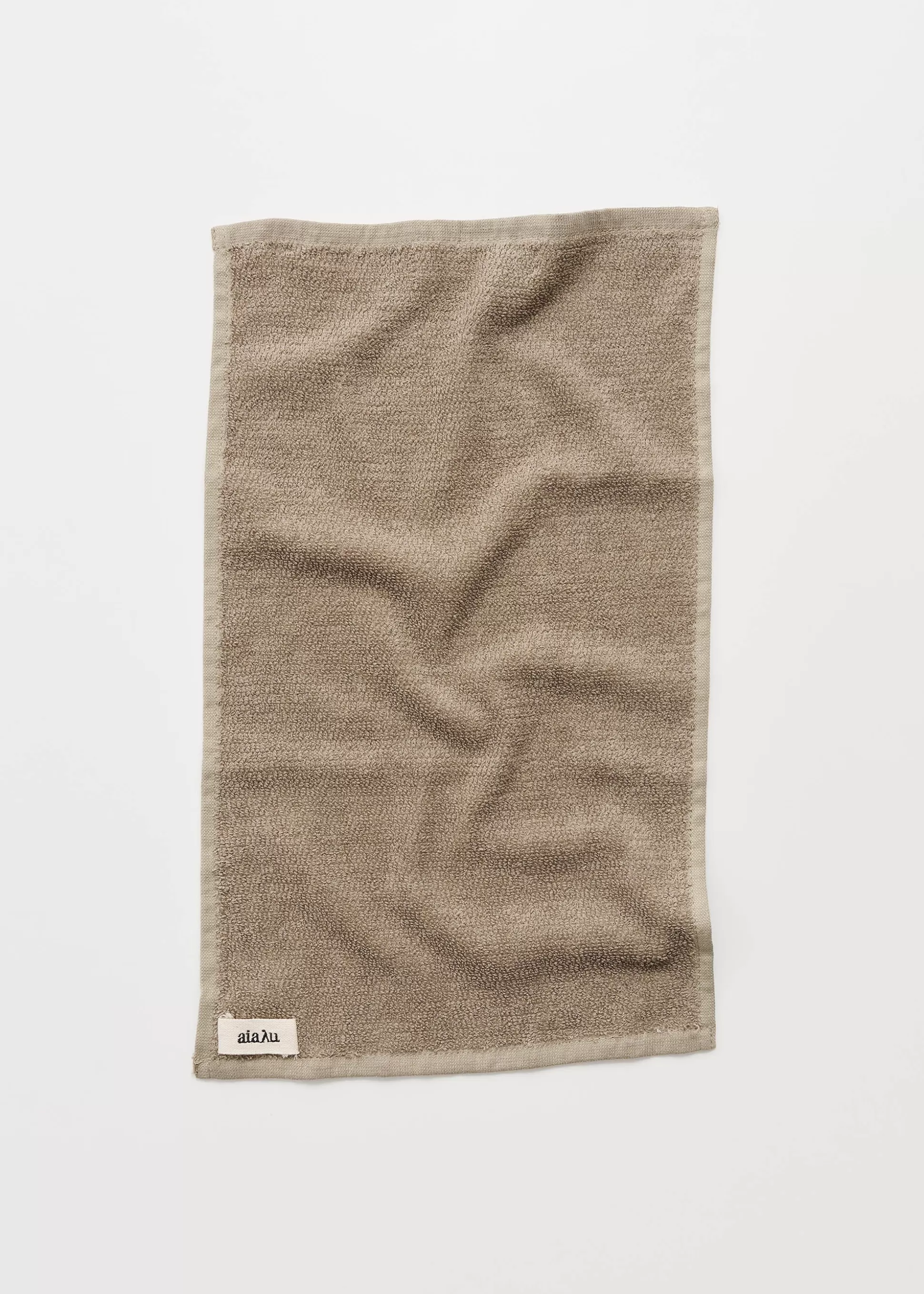 aiayu Håndklæder<Linen guest towel - 30x50 Earth