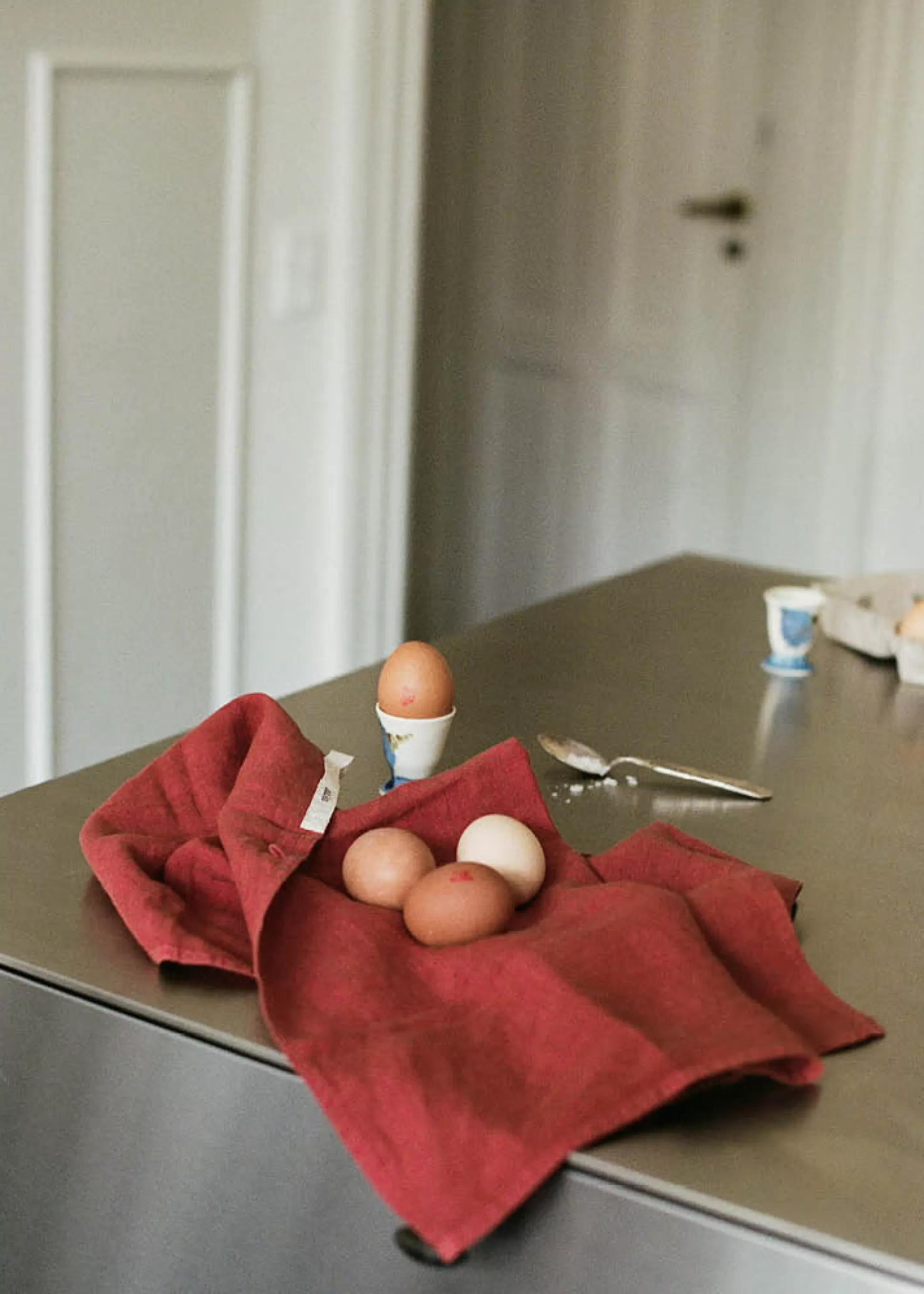 aiayu Karklude & Viskestykker<Linen kitchen towel (set of 2 pcs) Terracotta