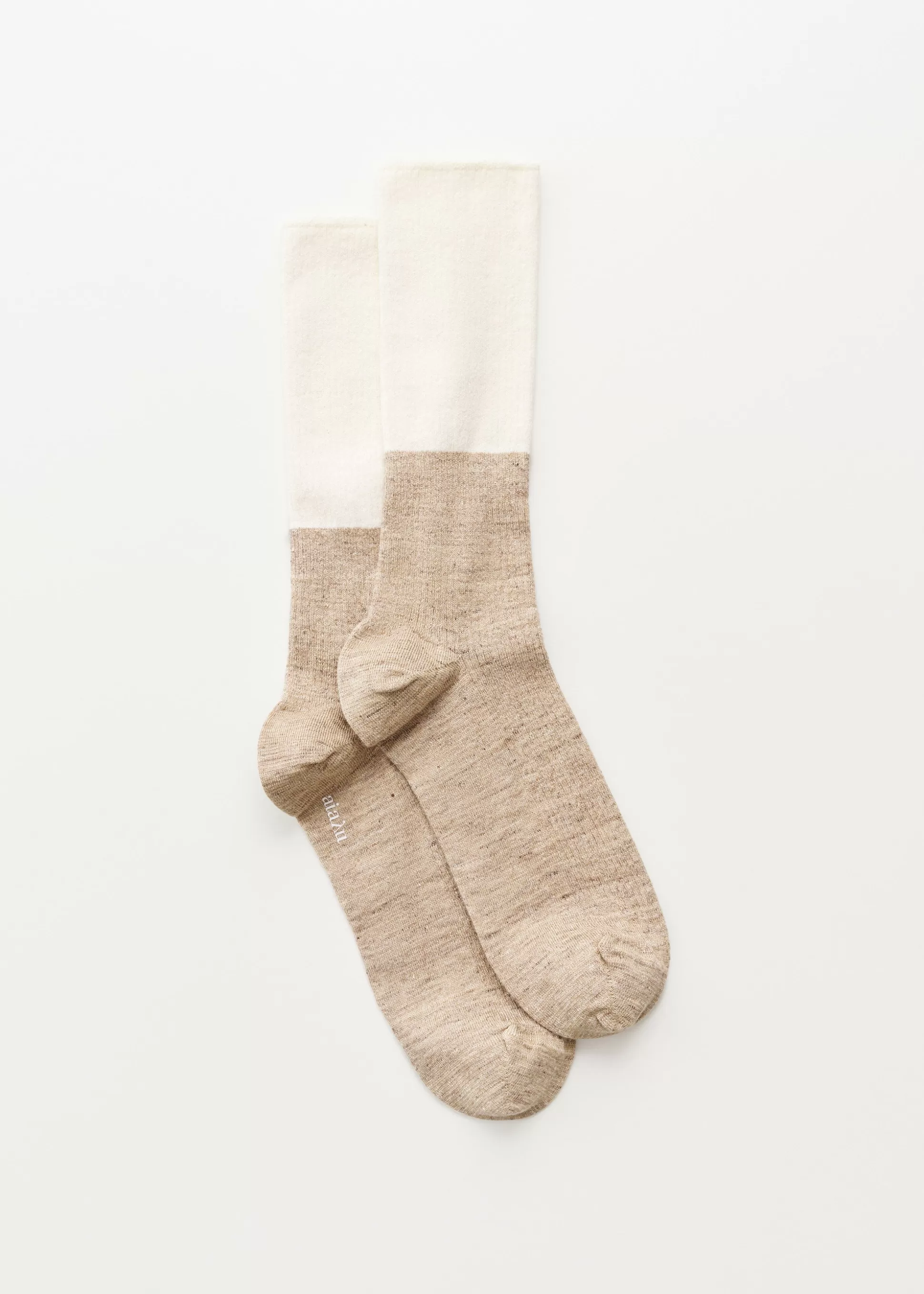 aiayu Strømper<Linen rib socks Mix Linen