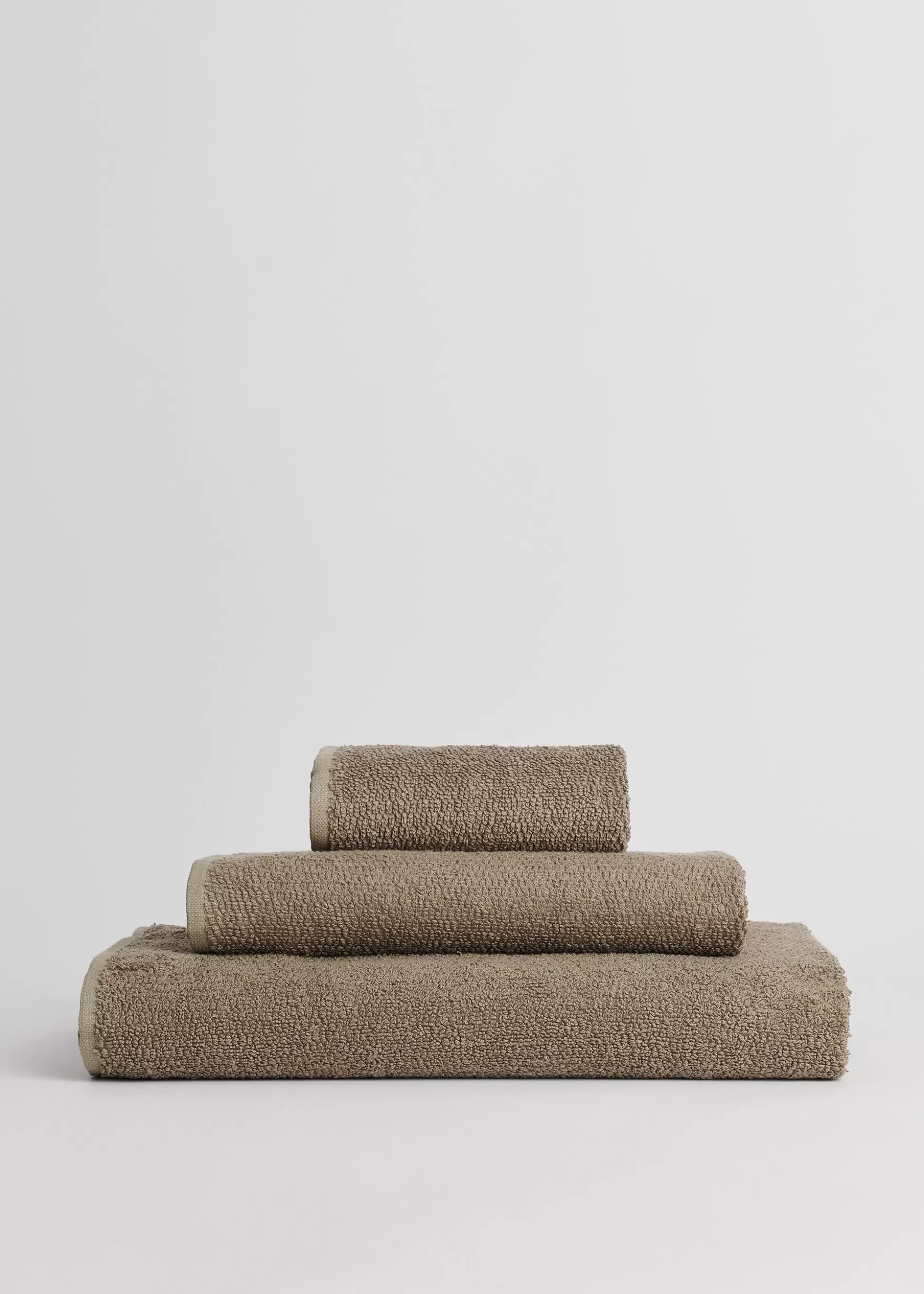 aiayu Håndklæder<Linen towels (set of 3 pcs) Earth