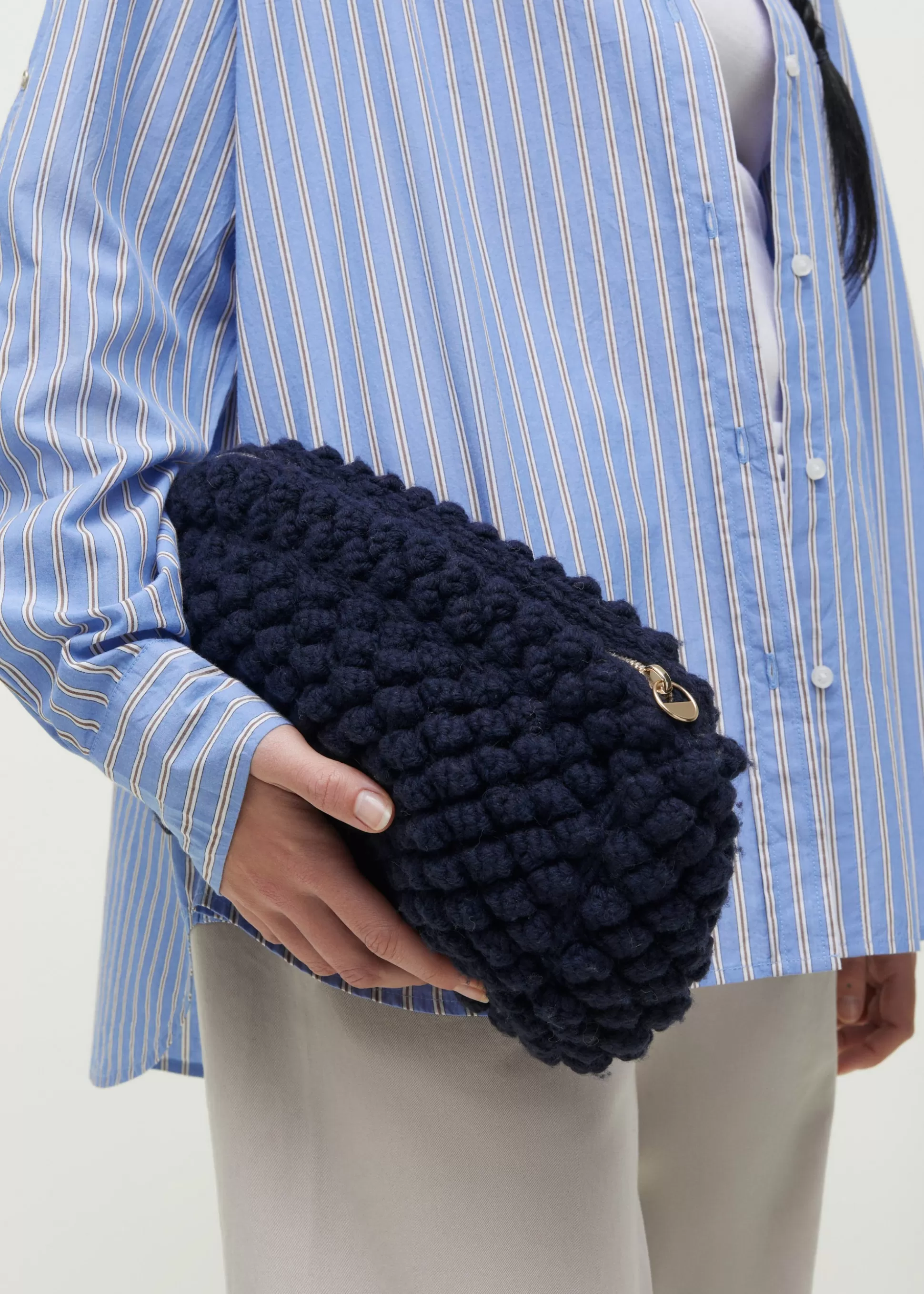 aiayu Clutches & Tasker<Linn clutch Black Blue