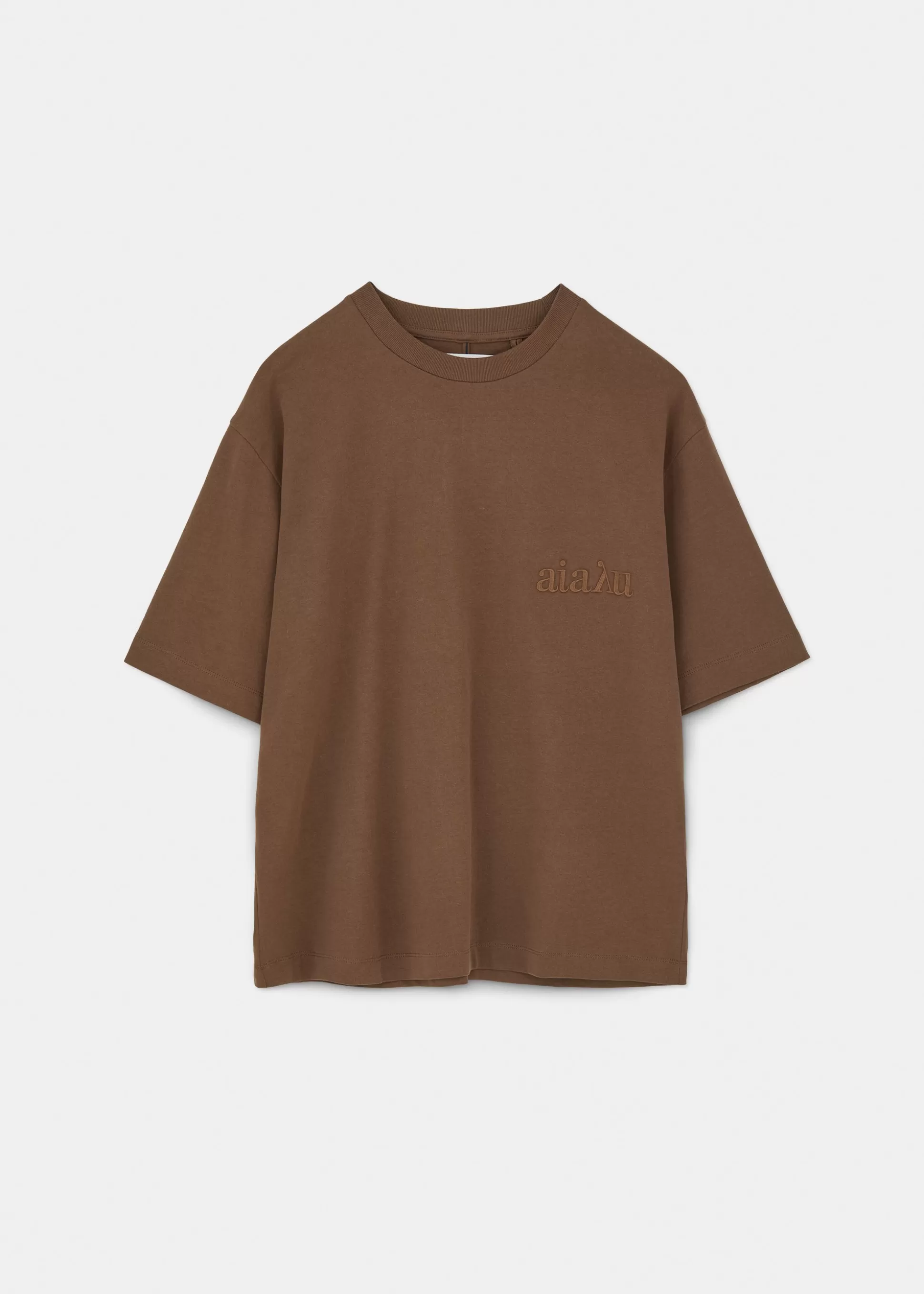 aiayu T-Shirts & Tops<Lou circular tee Coffee
