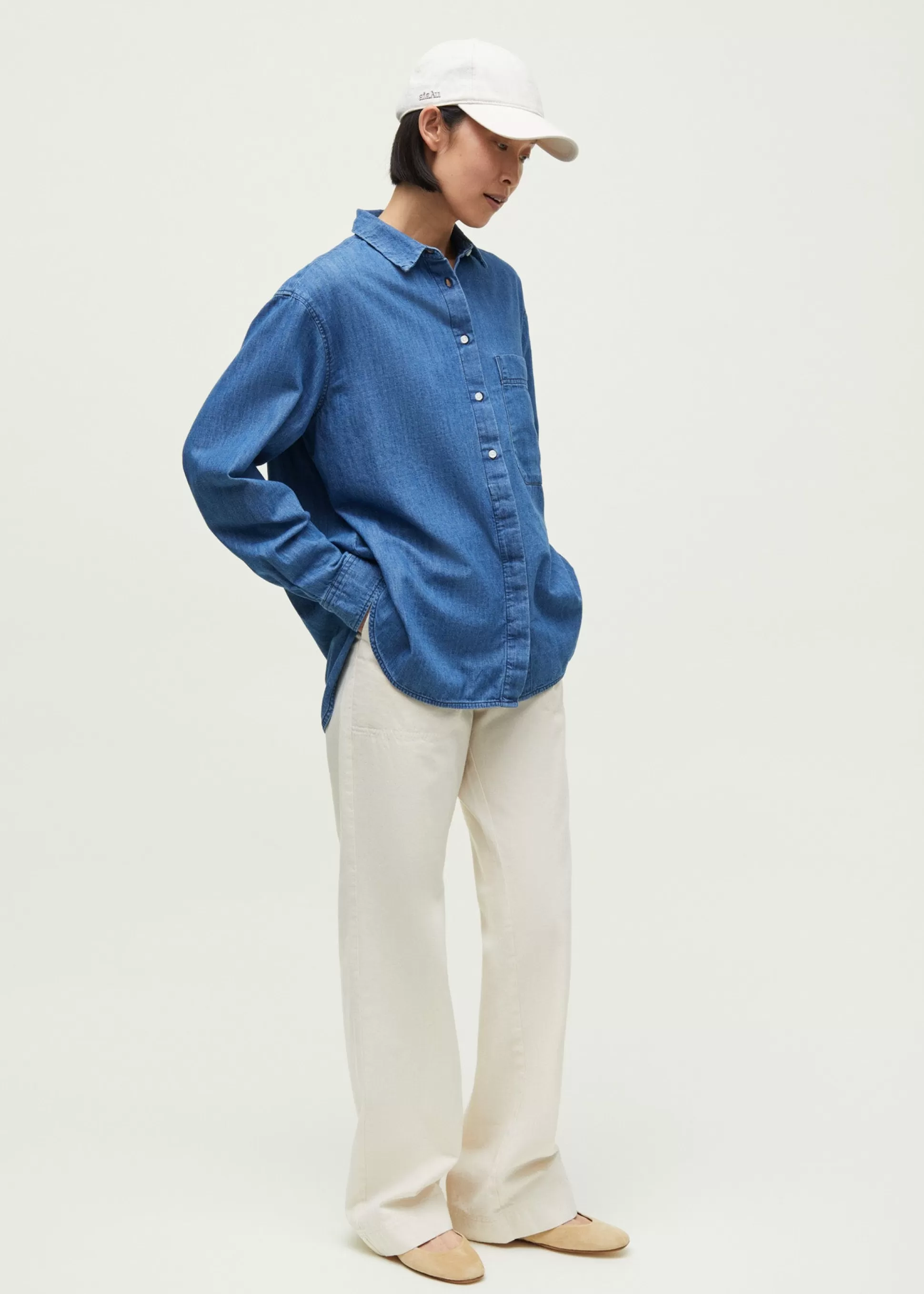aiayu Skjorter<Lynette shirt denim Iceberg