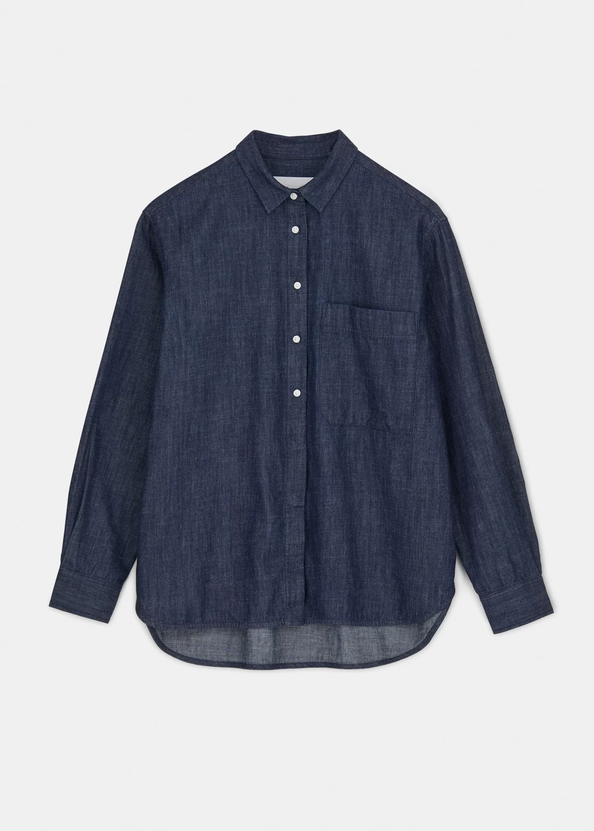 aiayu Skjorter<Lynette shirt denim Dark Blue Jeans