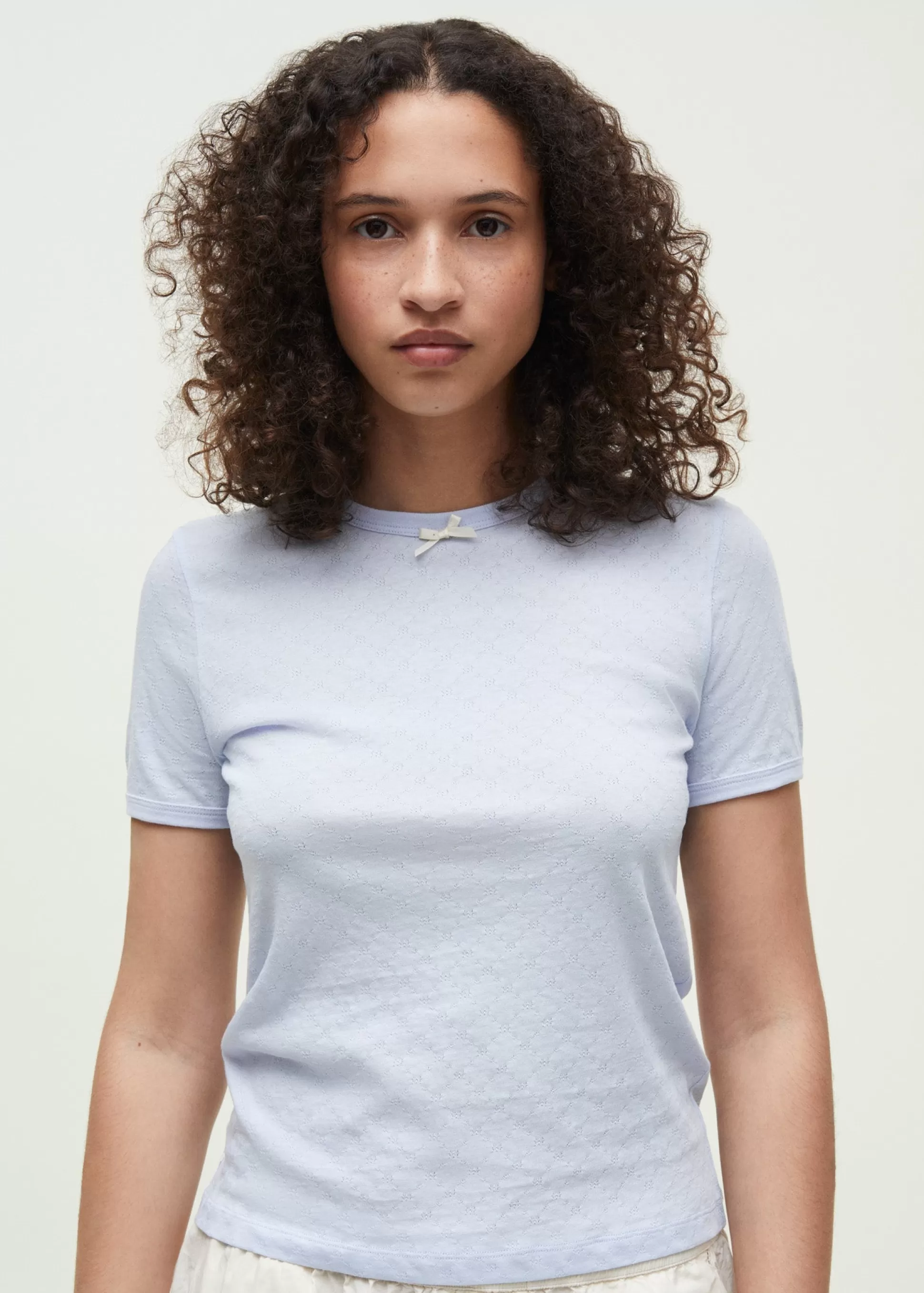 aiayu T-Shirts & Tops<Messhu tee Light Blue