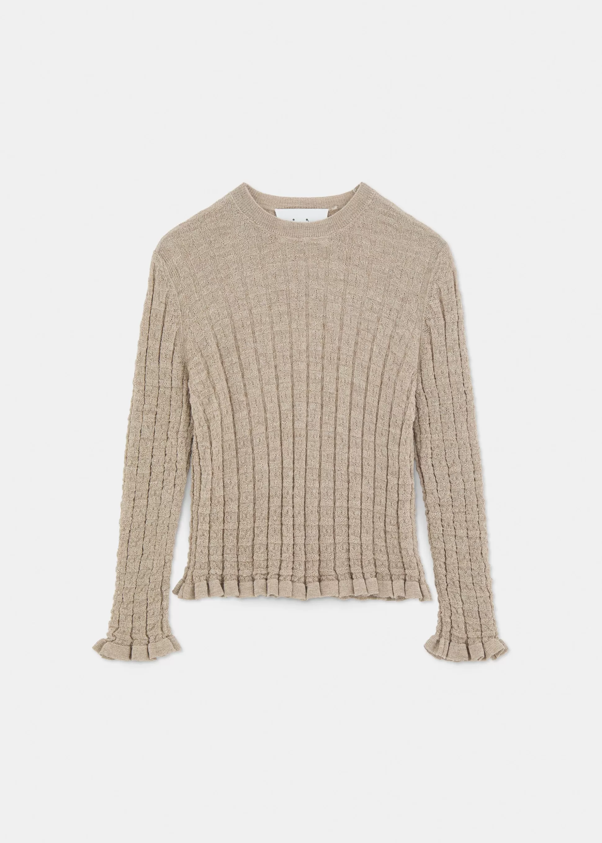 aiayu Bluser | Strik<Mirja llama wool blouse Pure Wheat