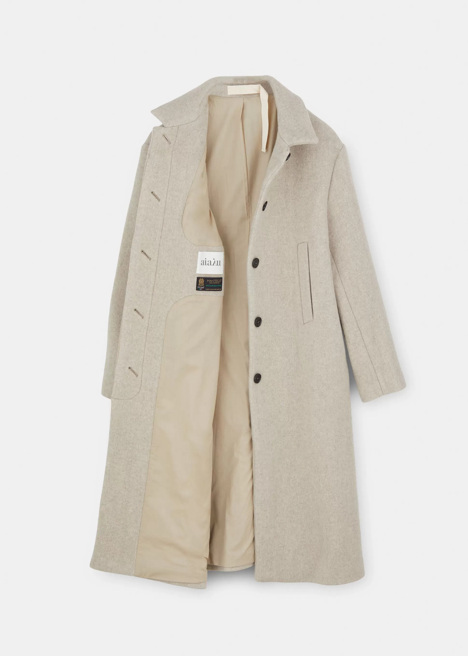 aiayu Frakker<Noah wool coat Nature