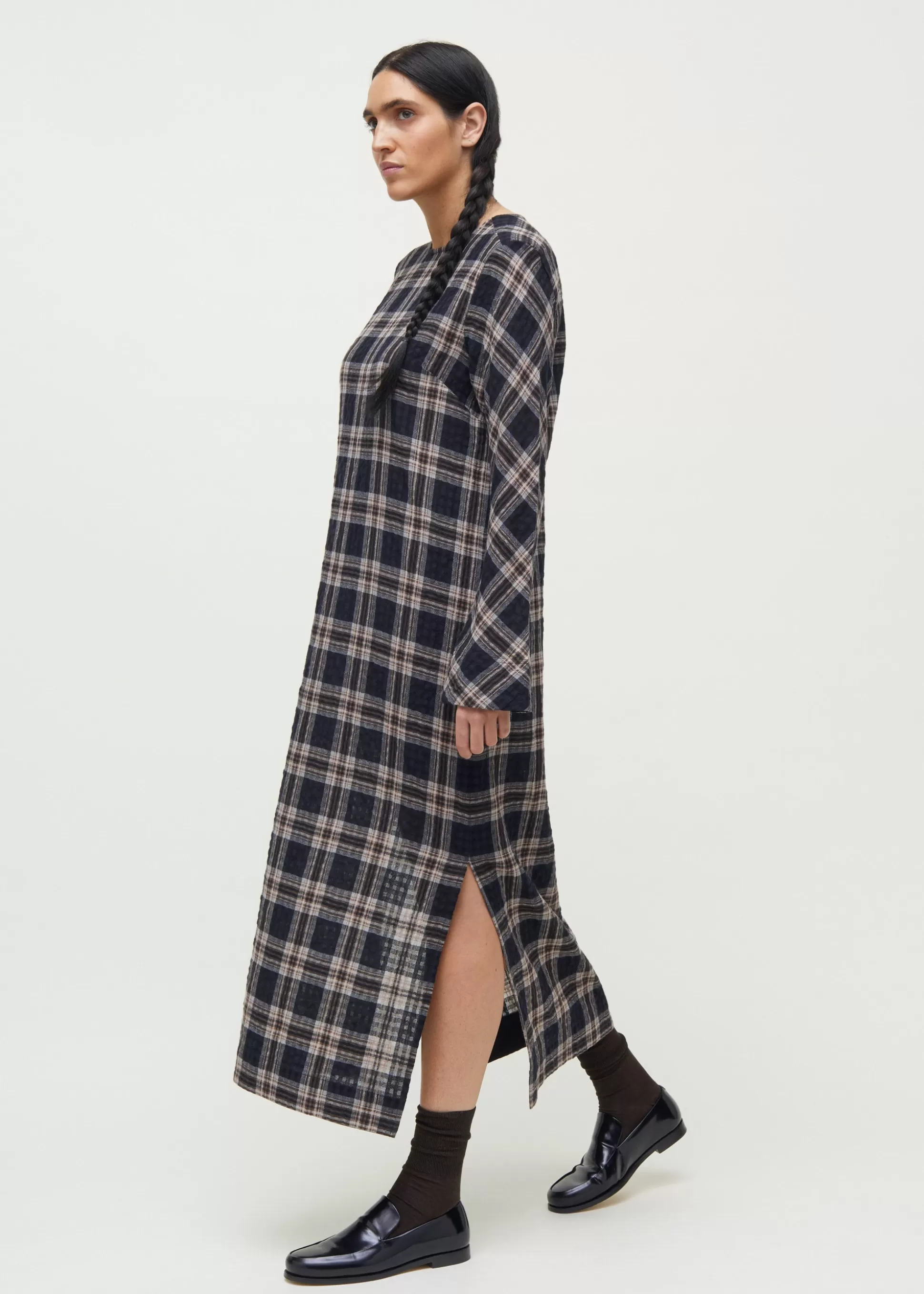 aiayu Kjoler & Nederdele<Novia dress checked wool Mix Black