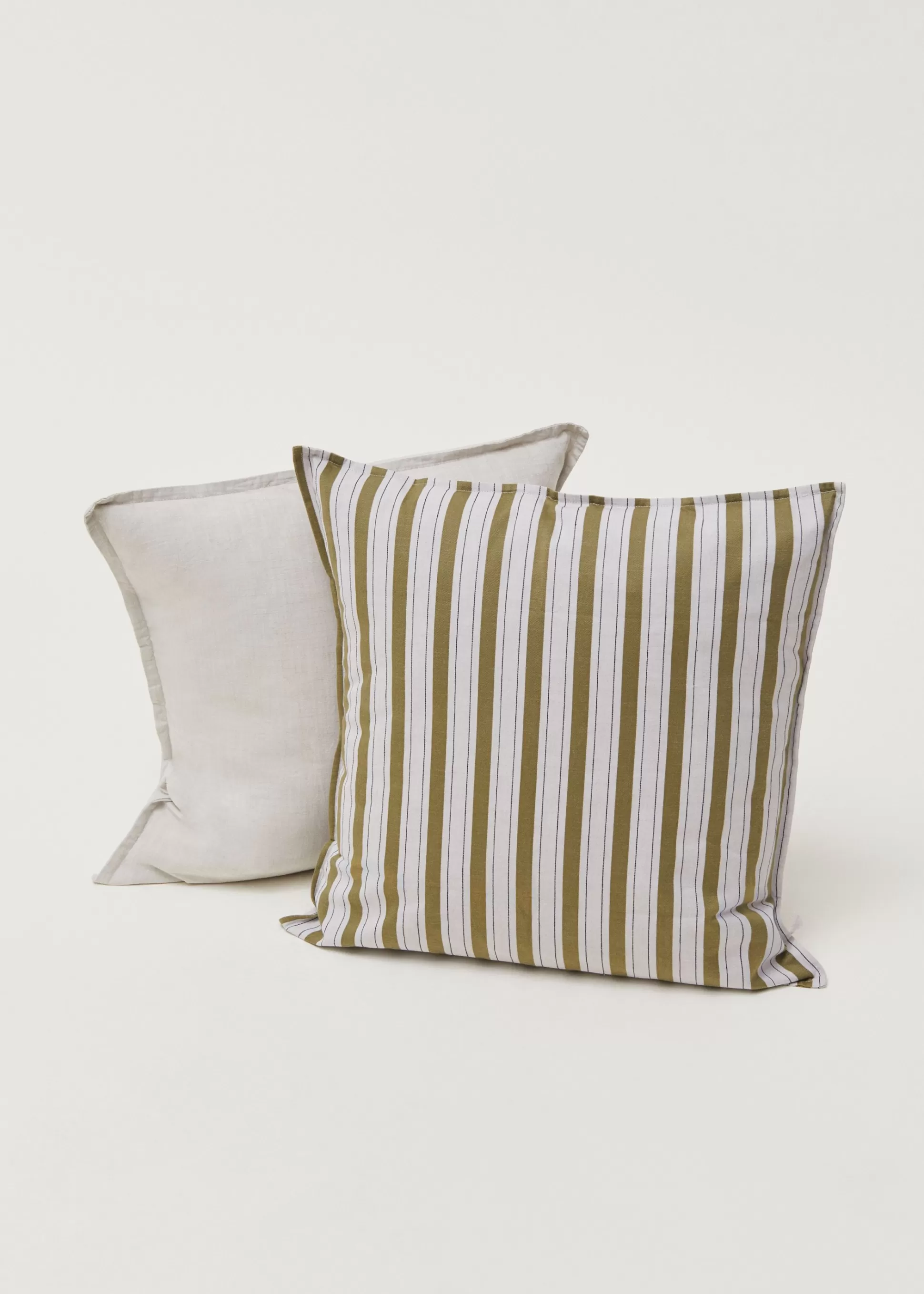 aiayu Puder<Pillow cotton slub - 50x50 Mix Apple