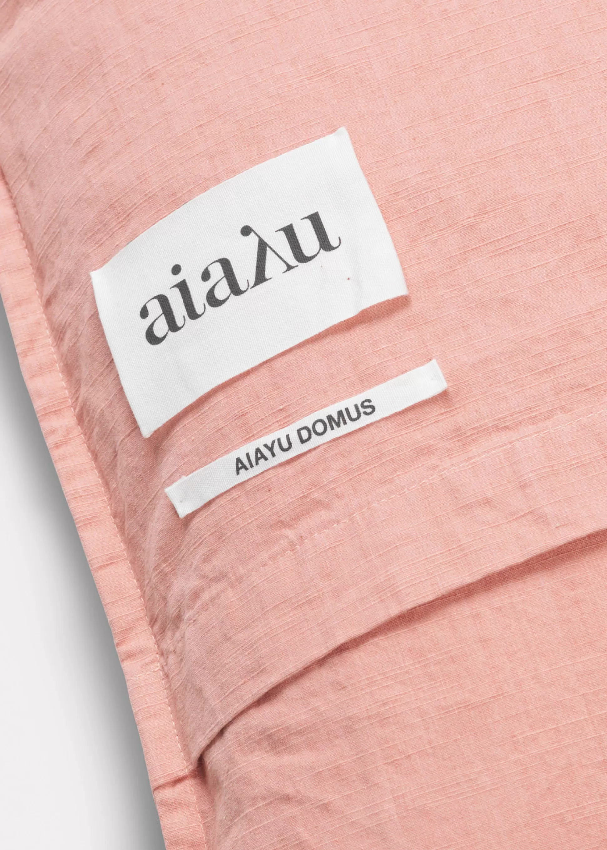 aiayu Puder<Pillow cotton slub - 50x50 Rosewater