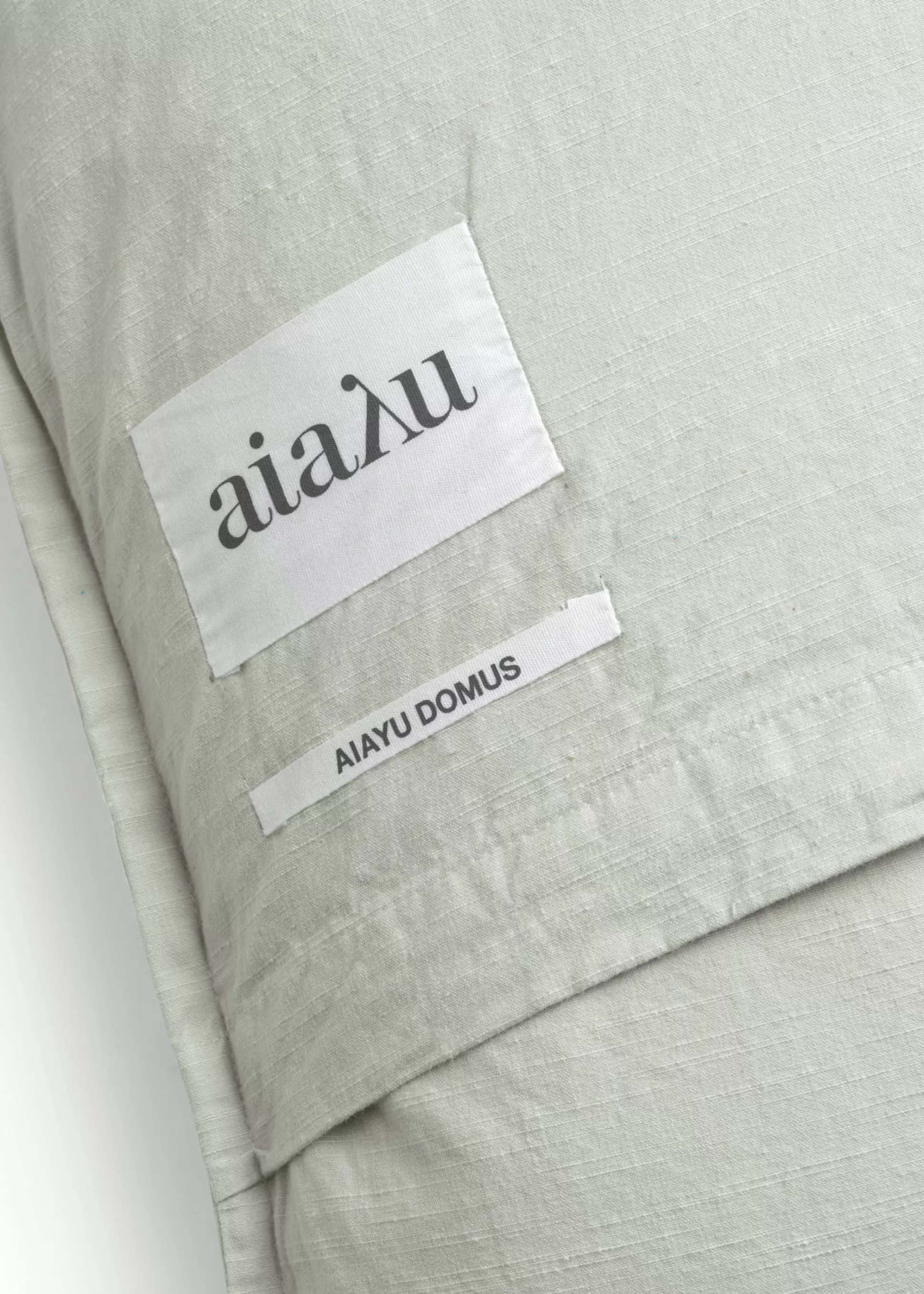 aiayu Puder<Pillow cotton slub - 50x50 Water