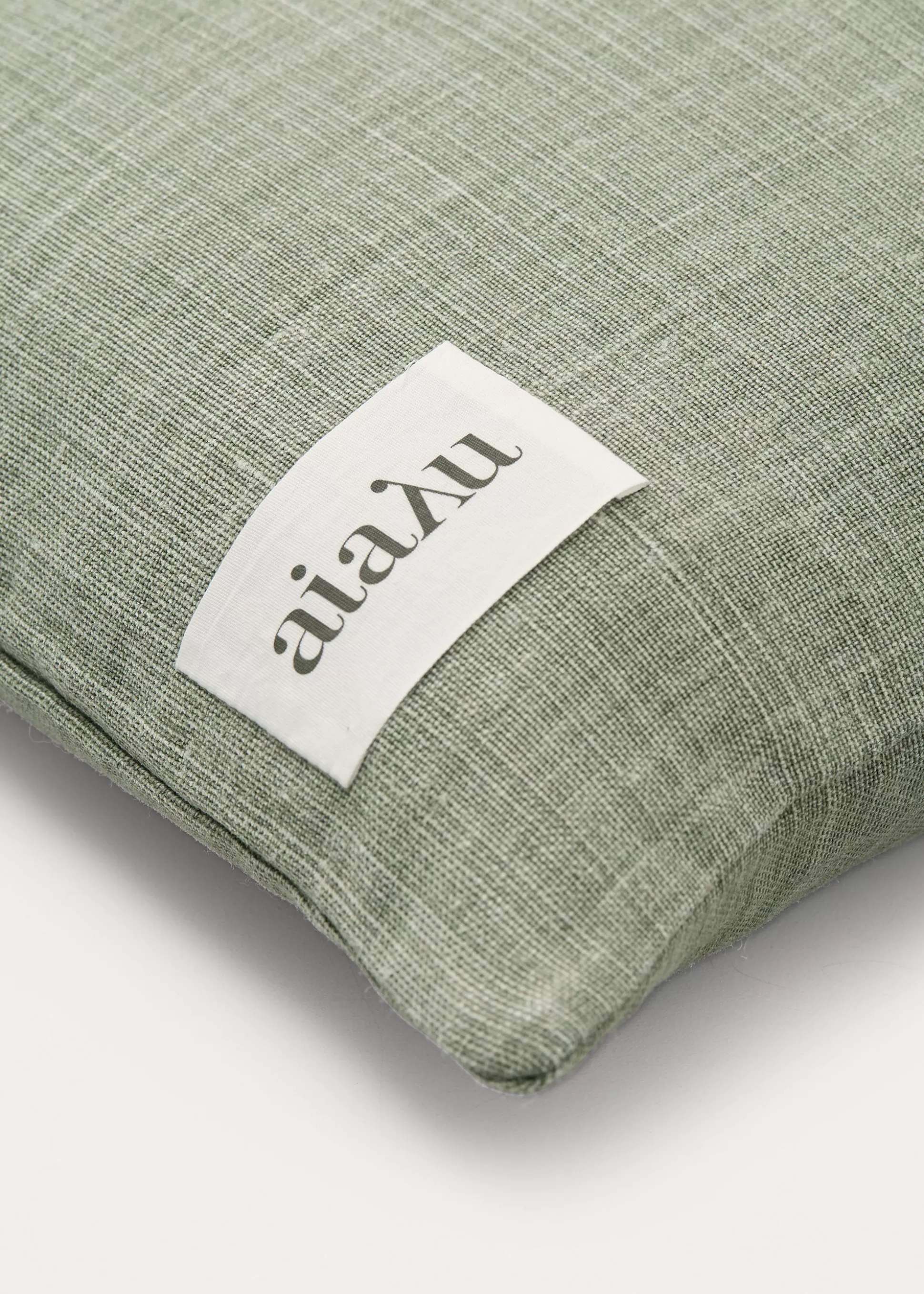 aiayu Puder<Pillow linen - 40x60 Green Tea