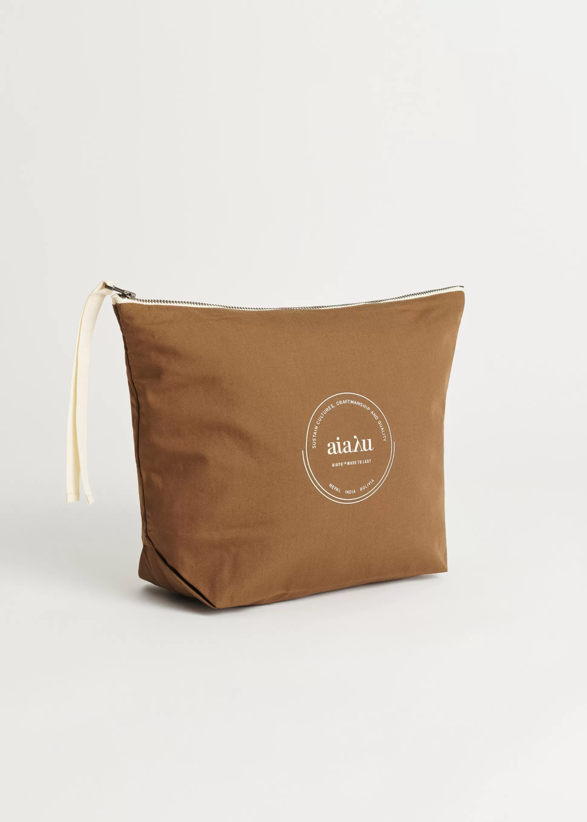 aiayu Pouches<Pouch heavy poplin Mocha