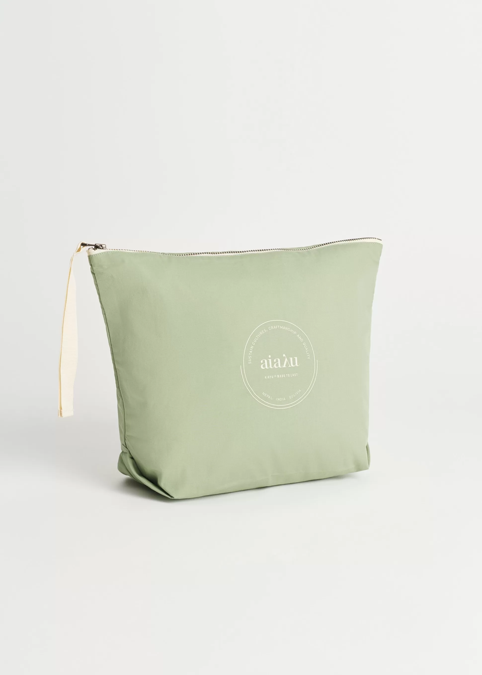 aiayu Pouches<Pouch heavy poplin Hedge Green