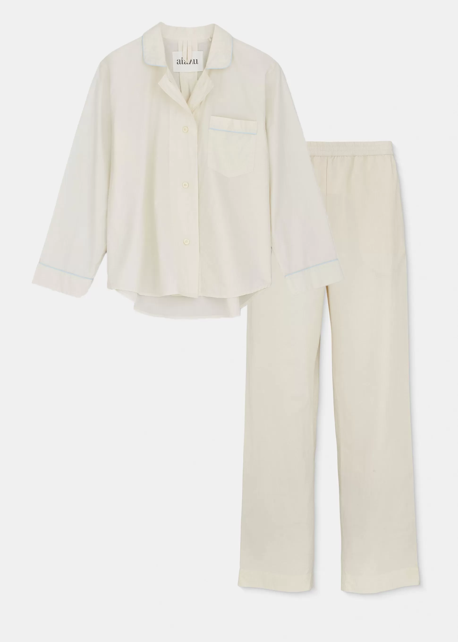 aiayu Pyjamas<Pyjamas night Mix Pure Ecru