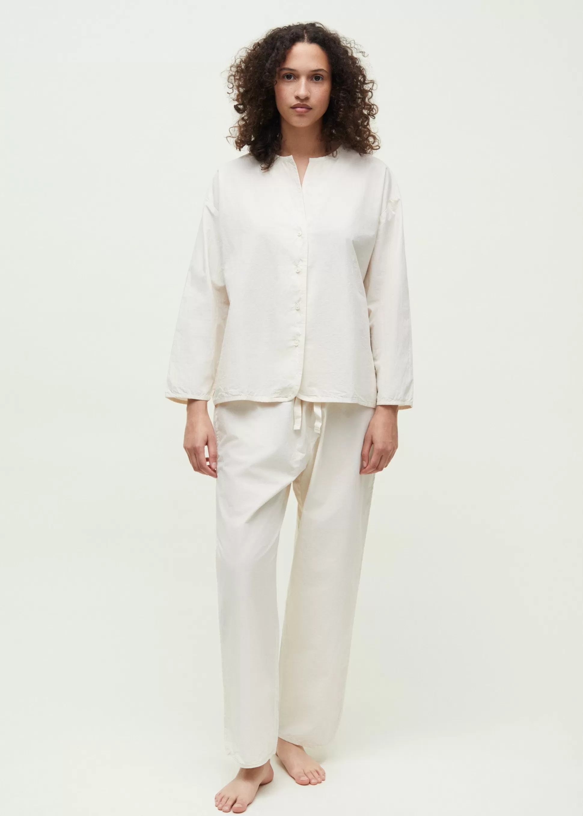 aiayu Pyjamas<Pyjamas poplin Pure Ecru
