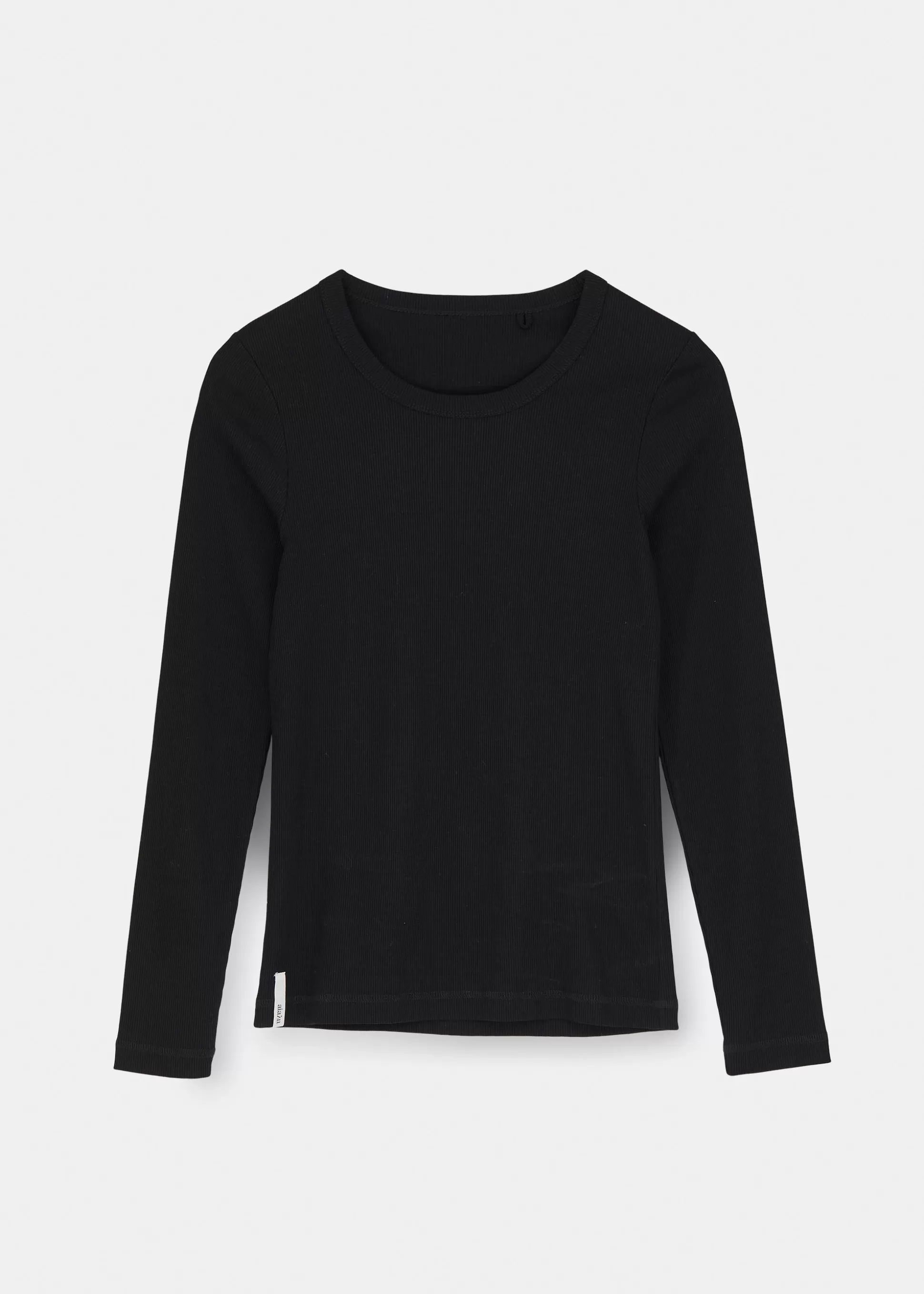 aiayu T-Shirts & Tops<Rib long sleeve tee Black