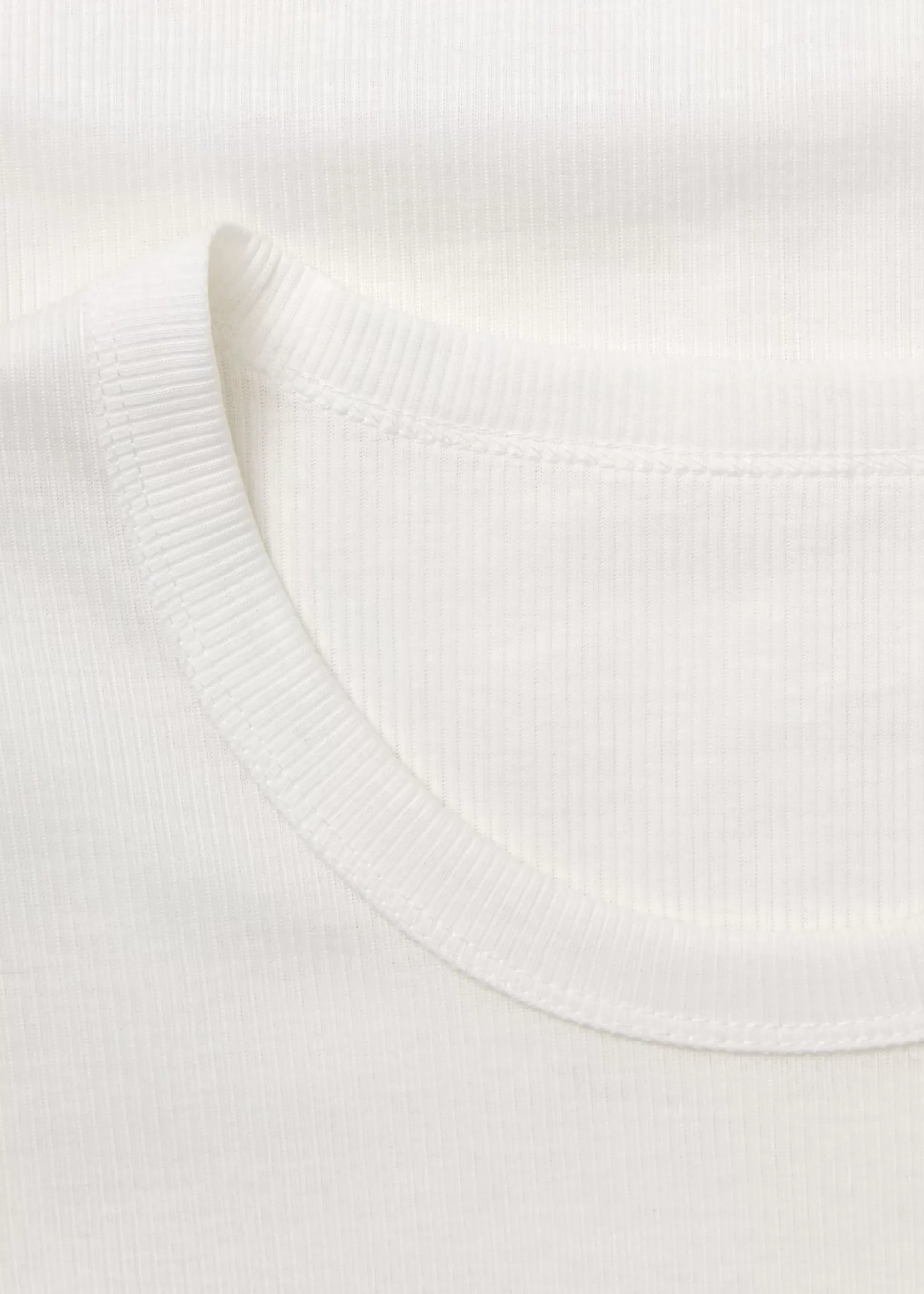 aiayu T-Shirts & Tops<Rib long sleeve tee Off White