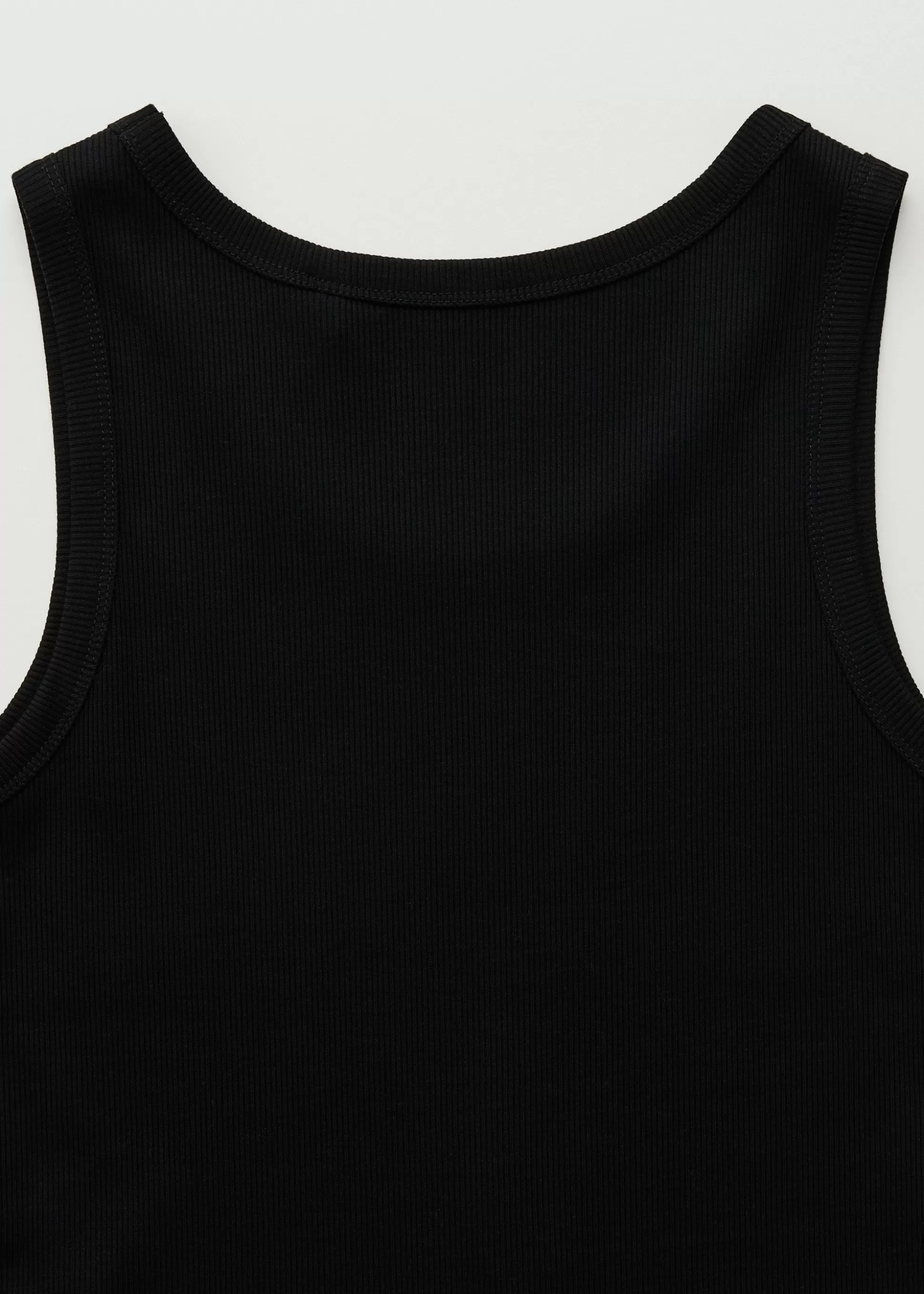 aiayu T-Shirts & Tops<Rib tank top Black