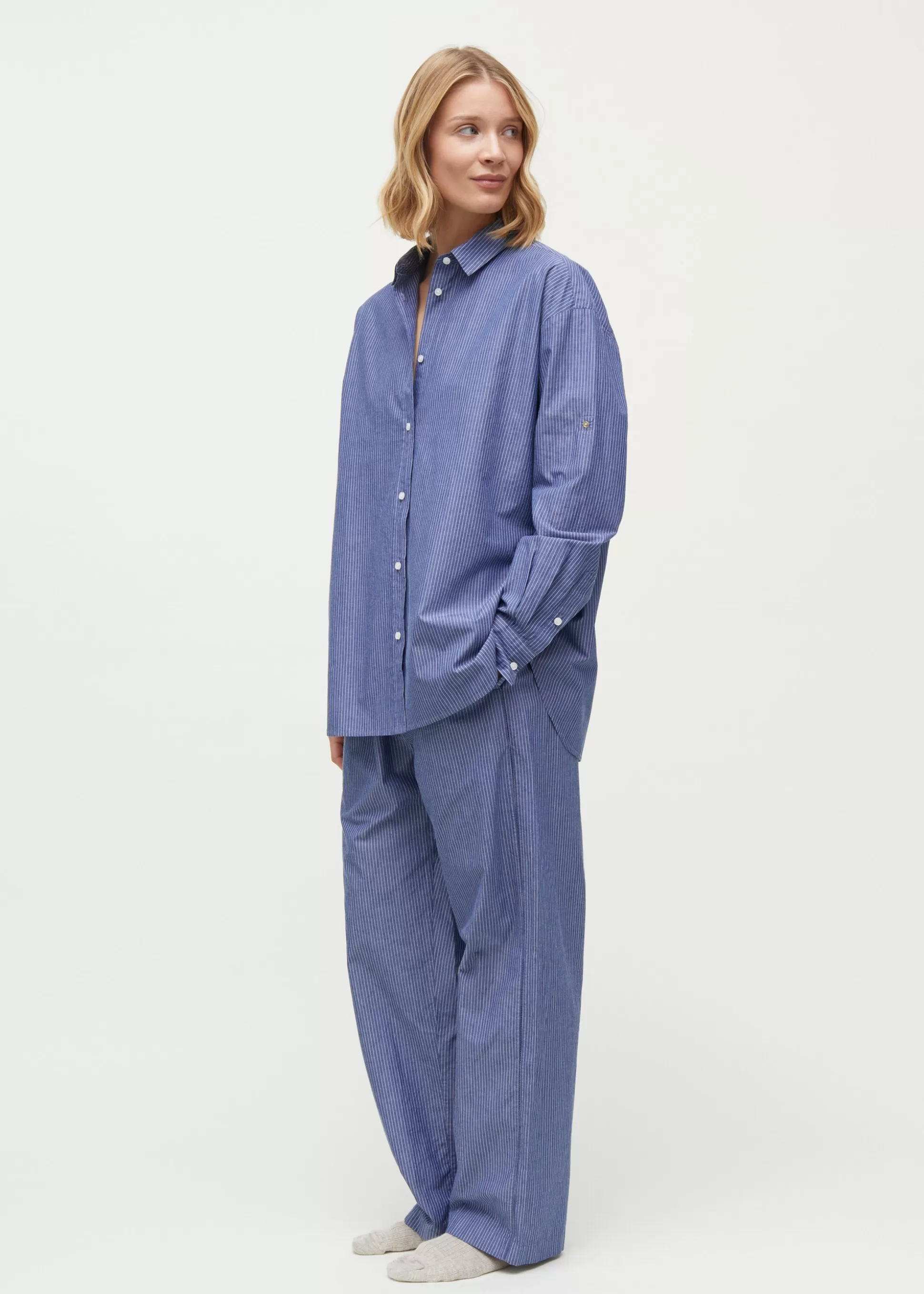 aiayu Skjorter<Shirt letto Mix Blue