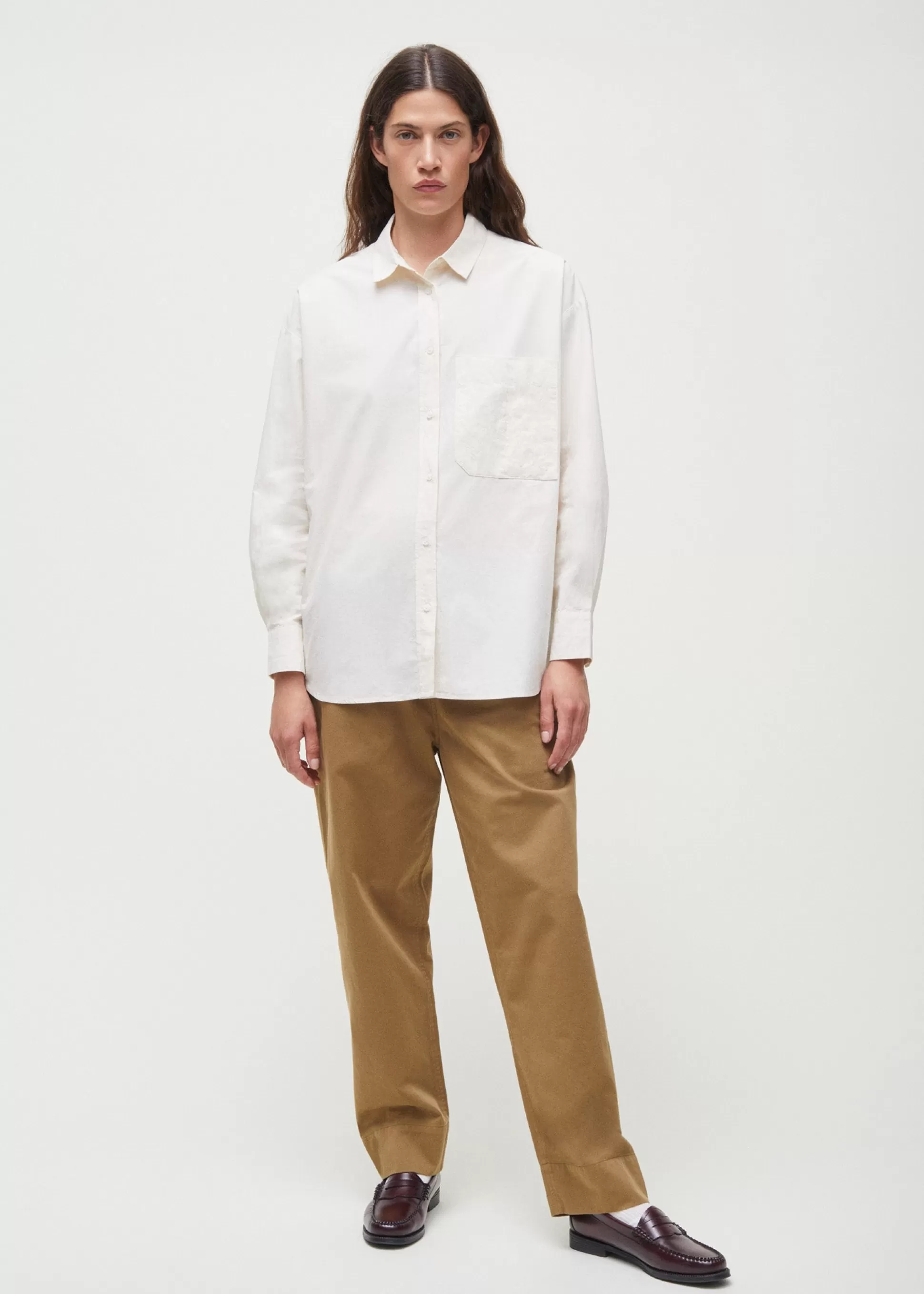 aiayu Skjorter<Shirt quilt Pure Ecru