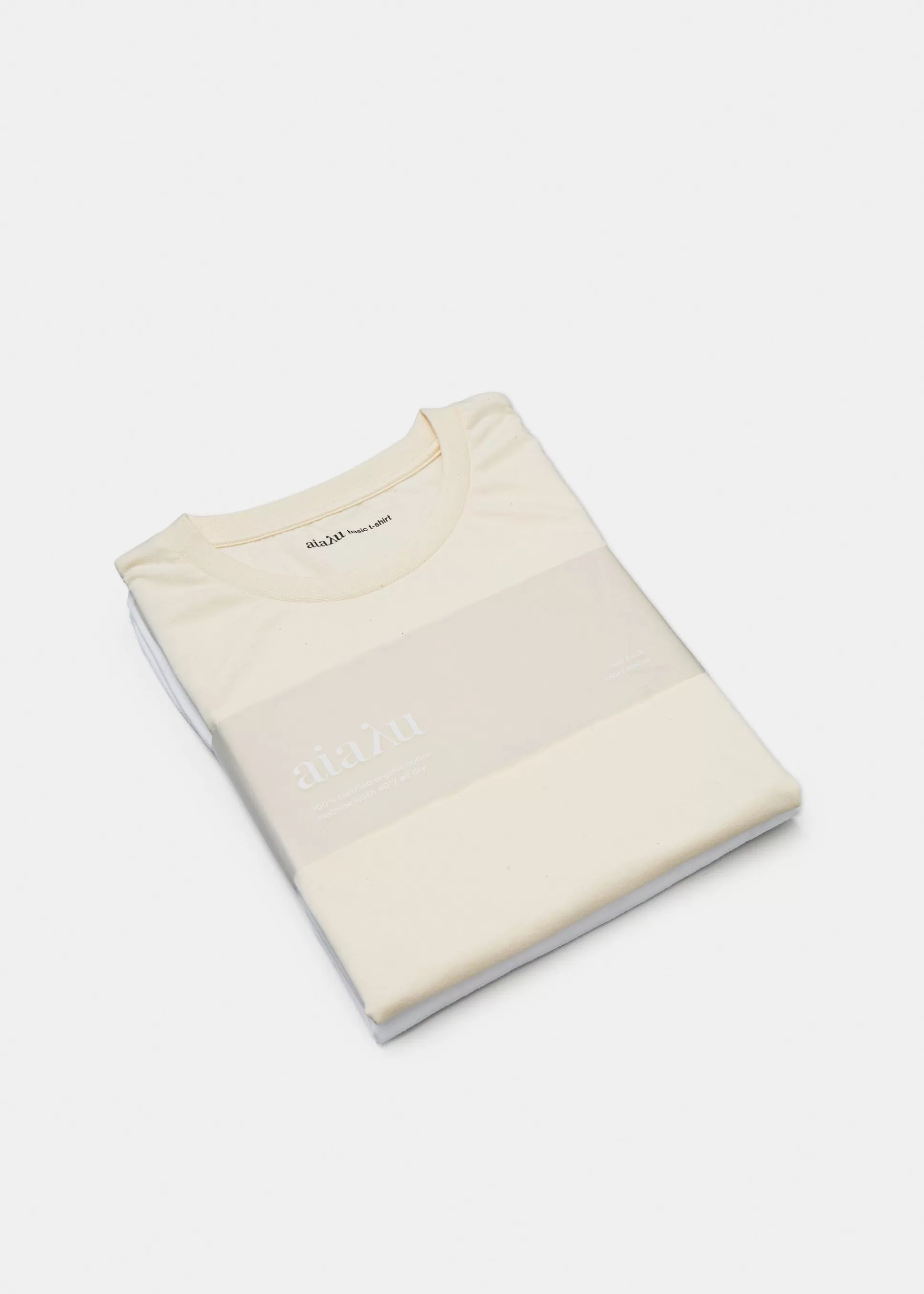 aiayu T-Shirts & Tops<Short sleeve tee - two pack White & Undyed