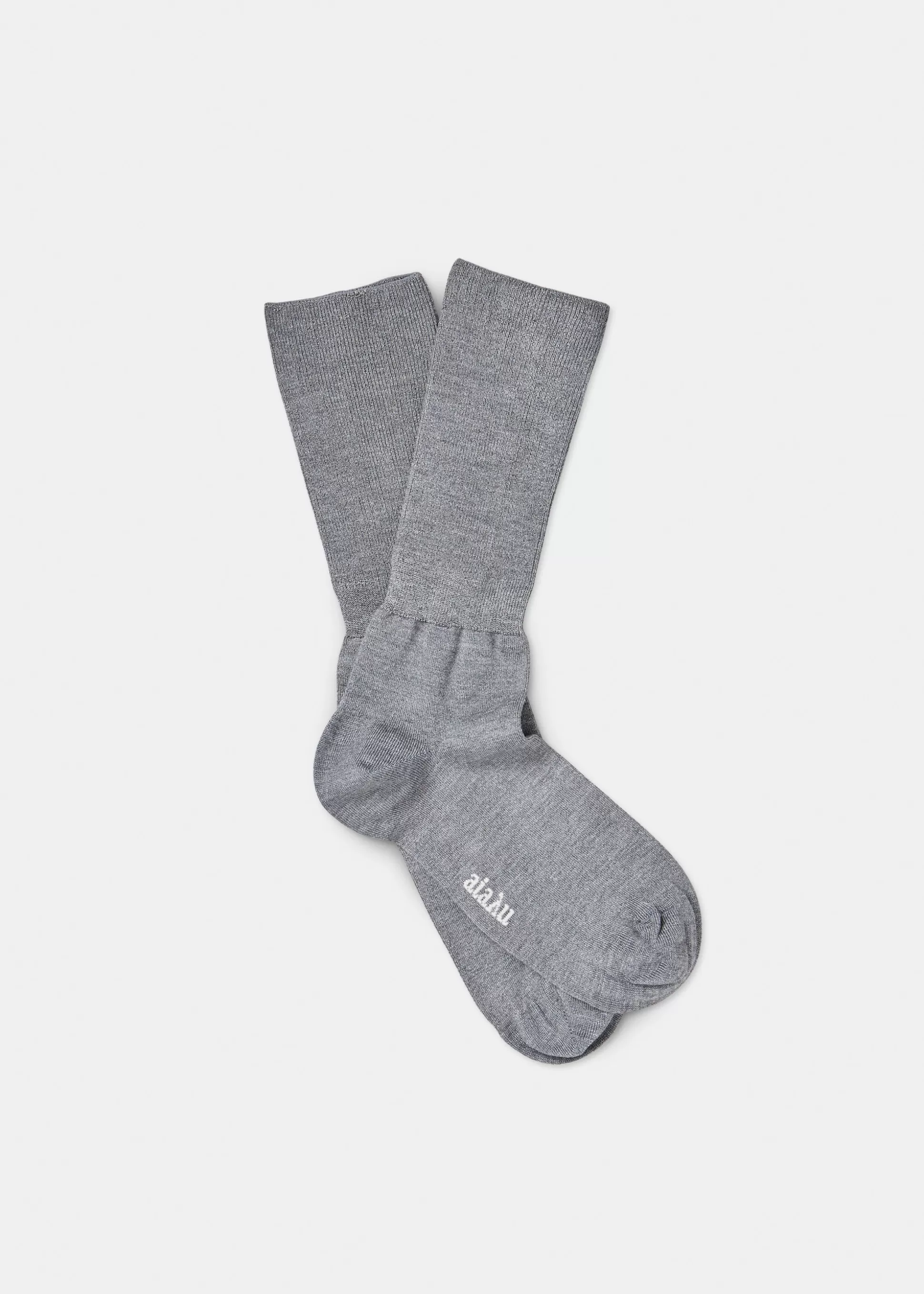 aiayu Strømper<Silk socks Grey Melange