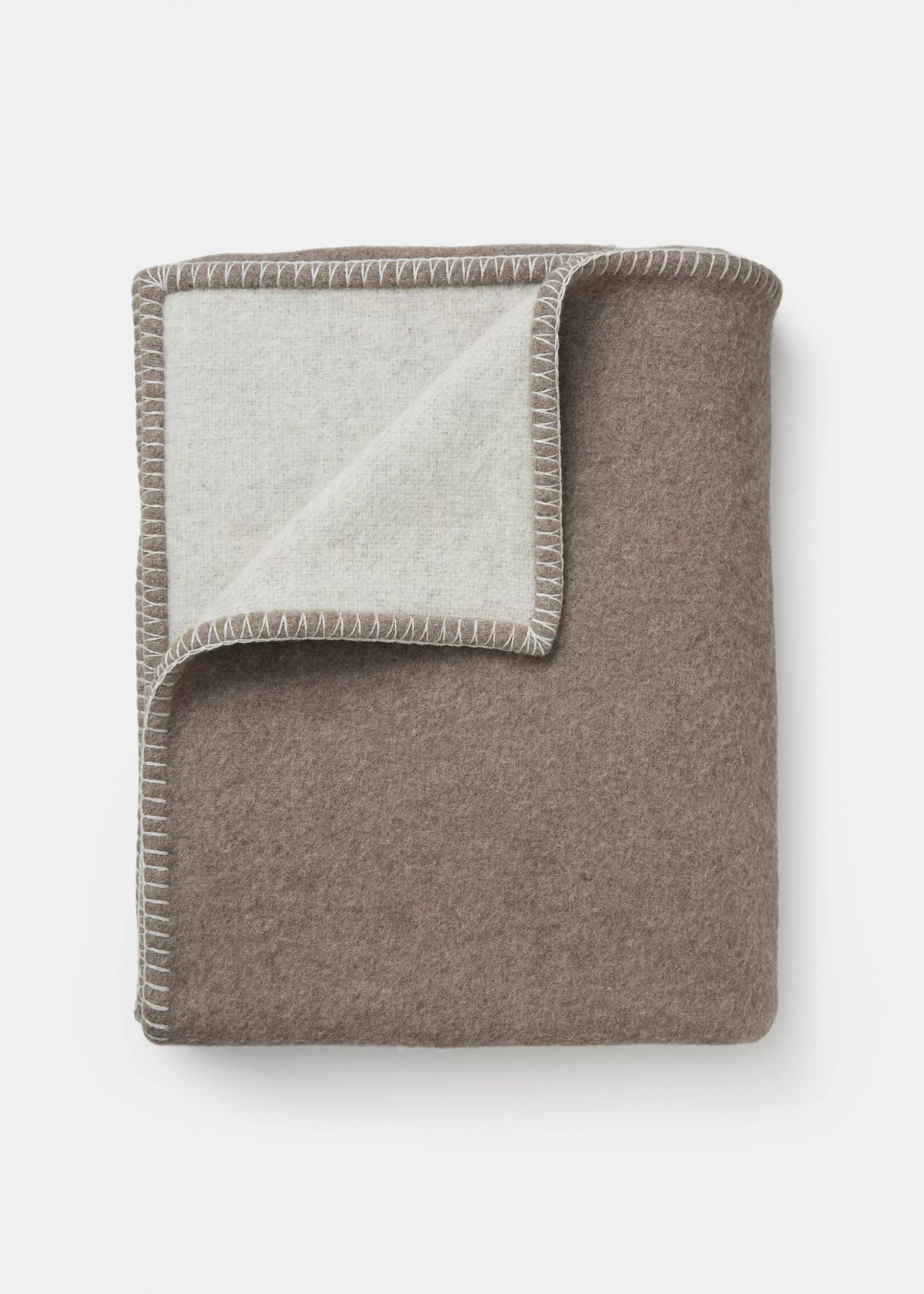 aiayu Plaider<Veda recycled wool throw Mix Brown