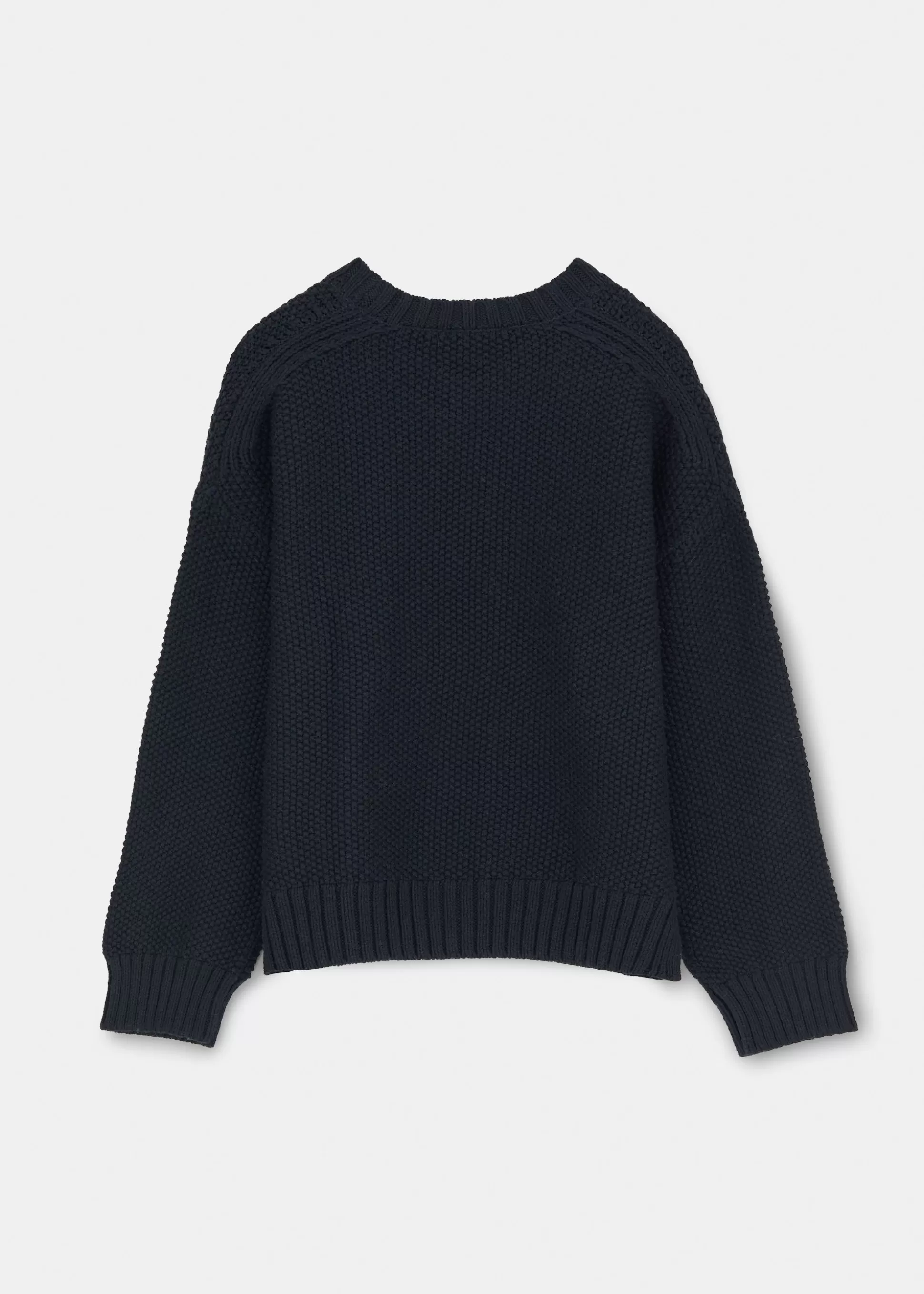 aiayu Strik<Vetla wool sweater Black Blue
