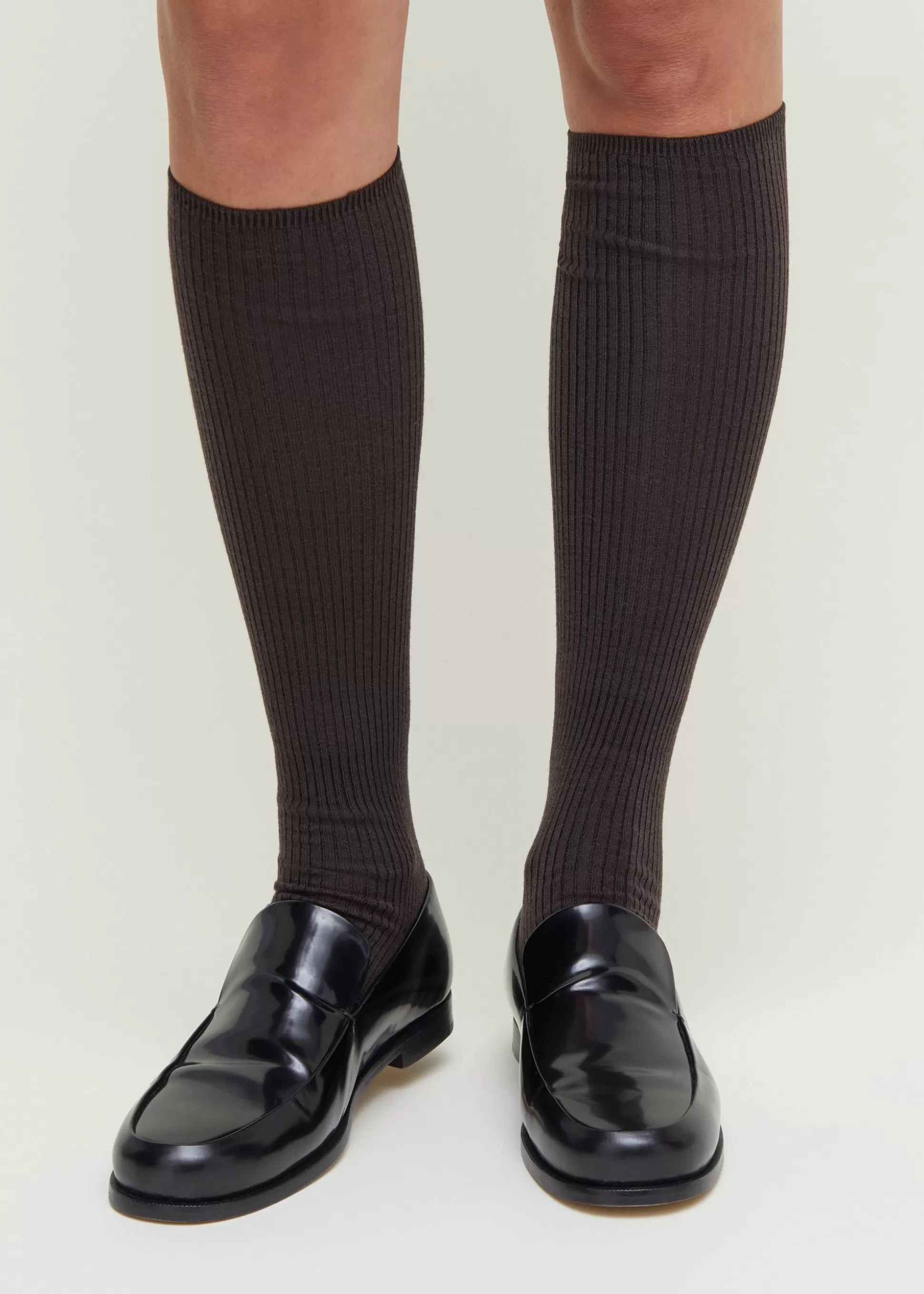 aiayu Strømper<Wool knee socks Brown