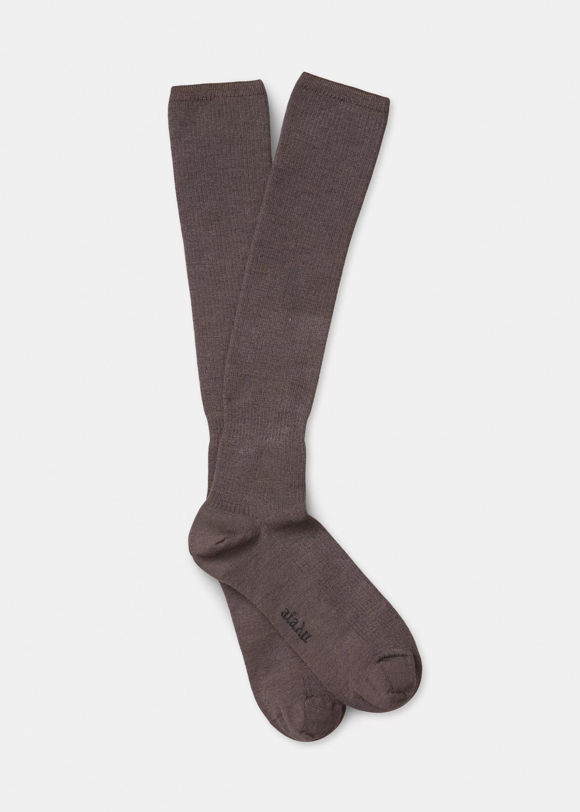 aiayu Strømper<Wool knee socks Brown