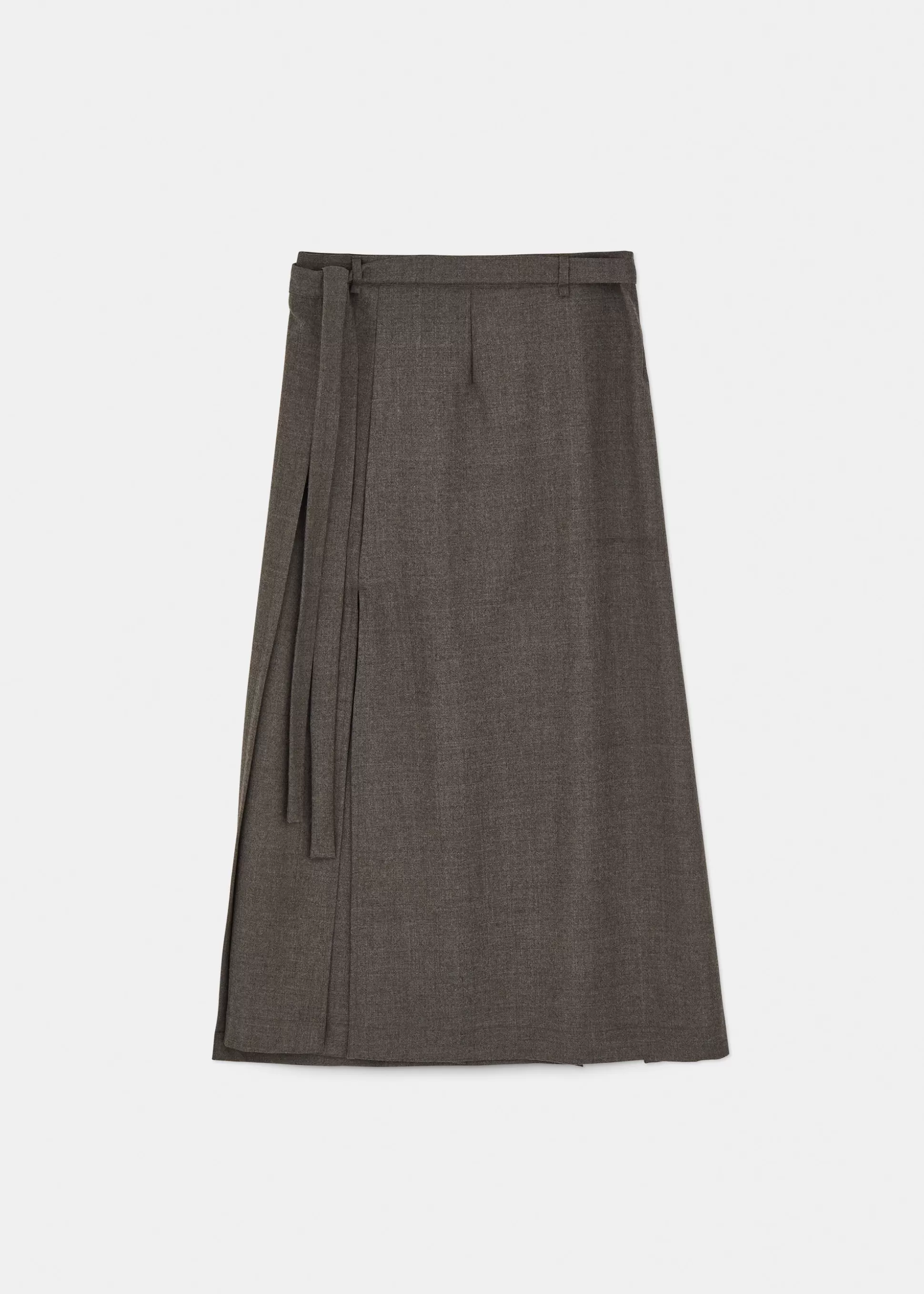 aiayu Kjoler & Nederdele<Wrap skirt fine wool Brownie Melange